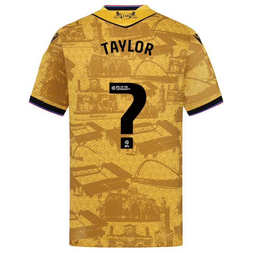 גברים Bradley Taylor #0 זהב שחור הרחק ג'רזי 2025/26 חולצה קצרה