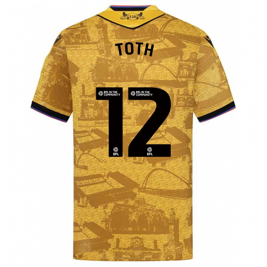 גברים באלאז' טוט #12 זהב שחור הרחק ג'רזי 2025/26 חולצה קצרה