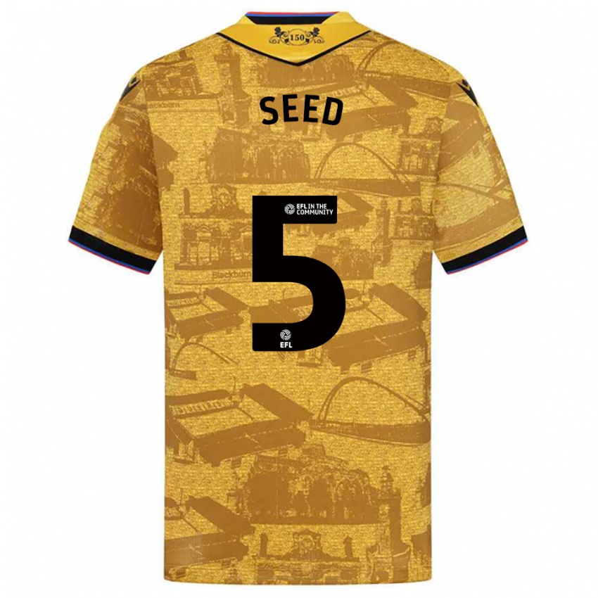 גברים הלן אליזבת סיד #5 זהב שחור הרחק ג'רזי 2025/26 חולצה קצרה