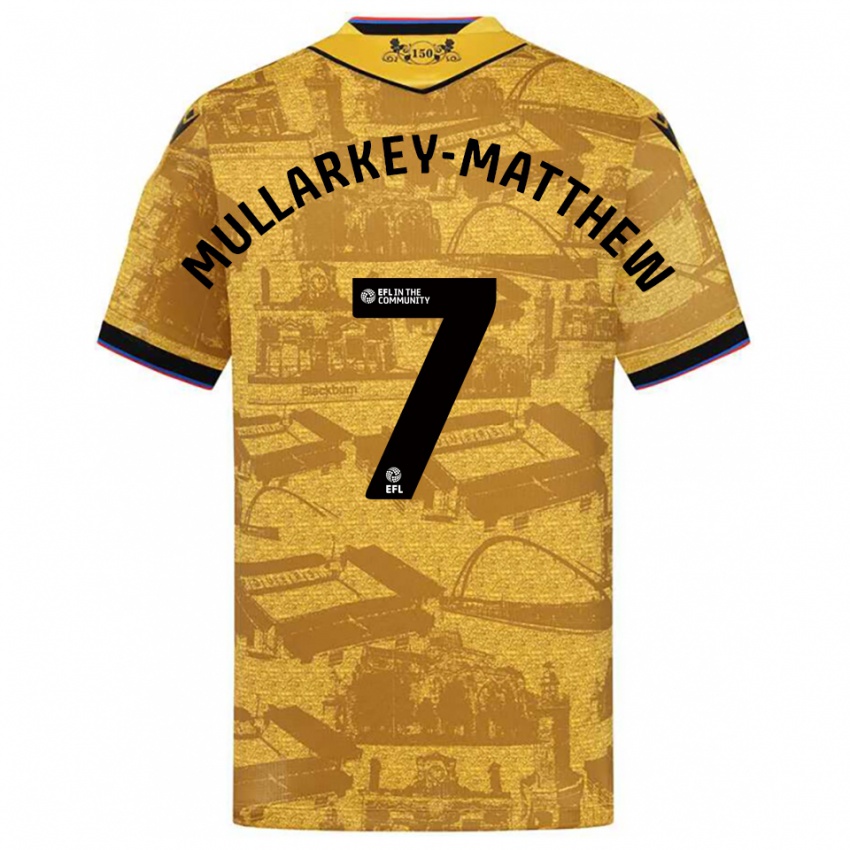 גברים לורנז מולארקי-מת׳יוס #7 זהב שחור הרחק ג'רזי 2025/26 חולצה קצרה