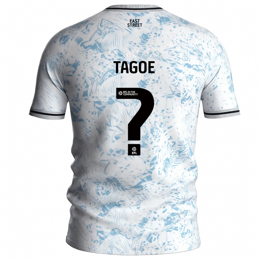 גברים Bradley Tagoe #0 לבן תכלת הרחק ג'רזי 2025/26 חולצה קצרה