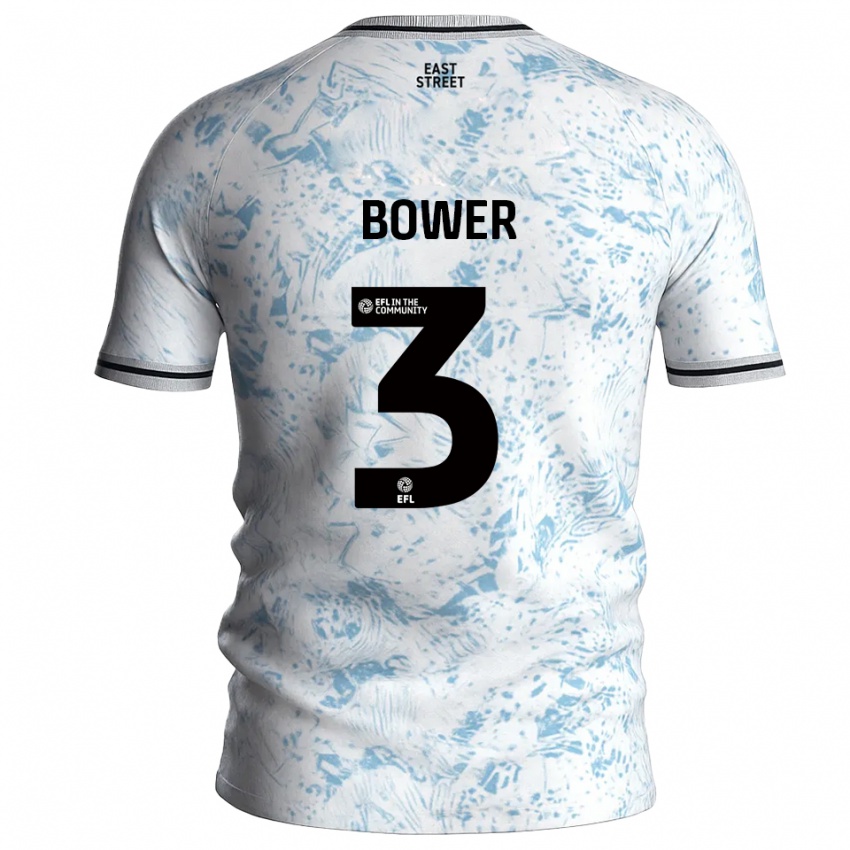 גברים טובי באוור #3 לבן תכלת הרחק ג'רזי 2025/26 חולצה קצרה