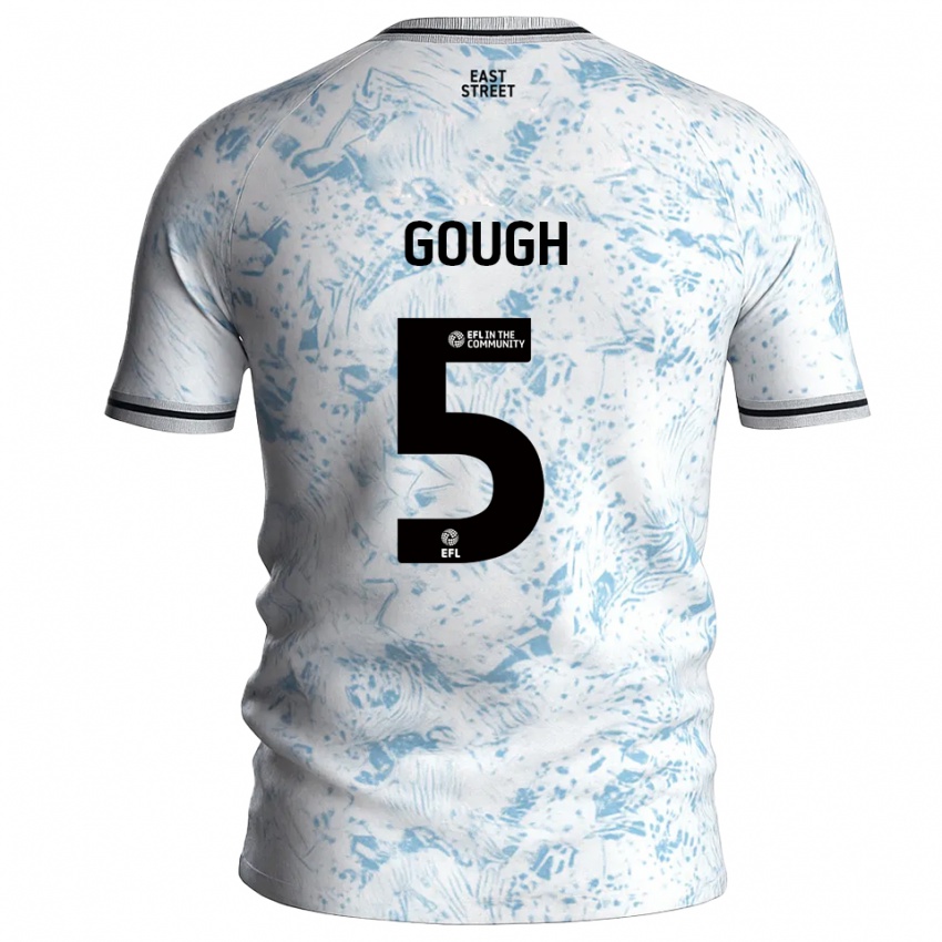 גברים קינאן גוף #5 לבן תכלת הרחק ג'רזי 2025/26 חולצה קצרה