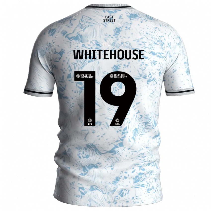 גברים סופי וייטהאוס #19 לבן תכלת הרחק ג'רזי 2025/26 חולצה קצרה