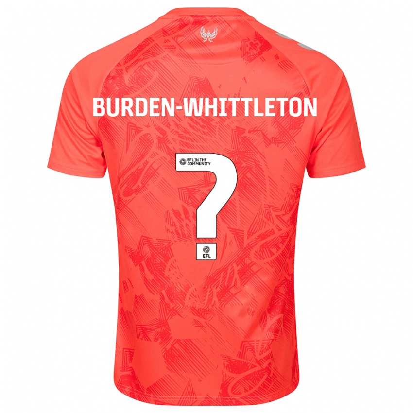 גברים Charlie Burden-Whittleton #0 כתום לבן הרחק ג'רזי 2025/26 חולצה קצרה