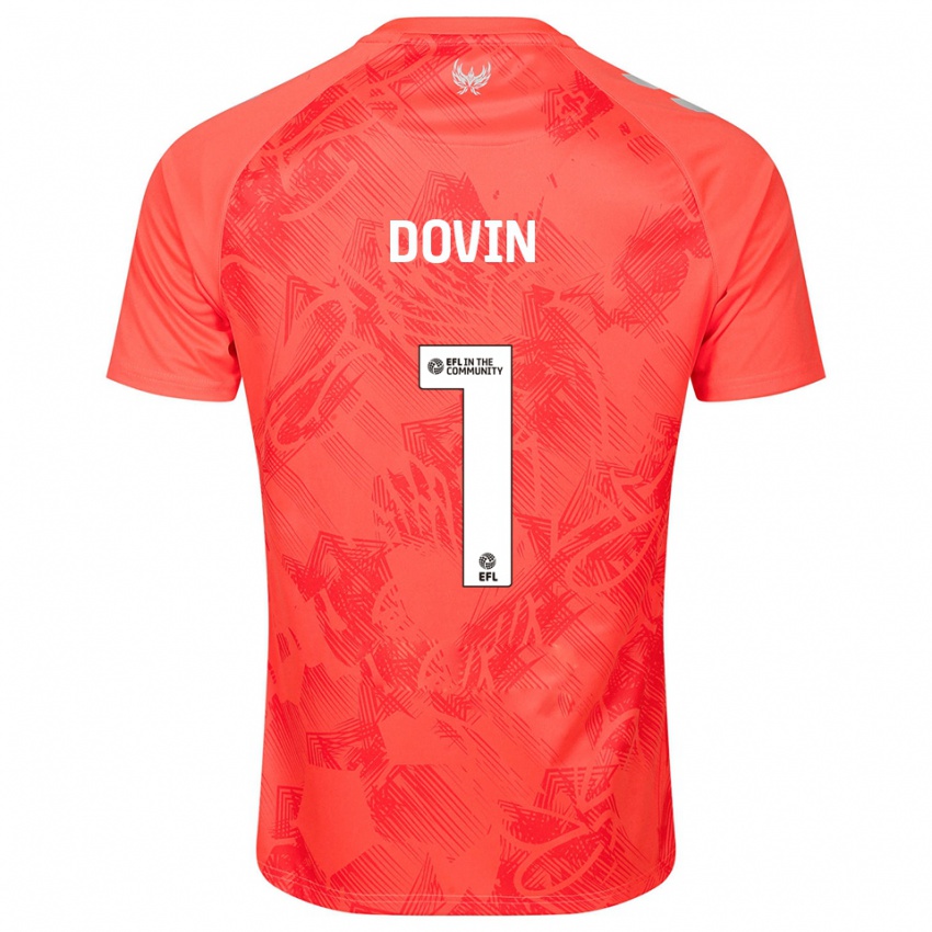 גברים אוליבר דובין #1 כתום לבן הרחק ג'רזי 2025/26 חולצה קצרה