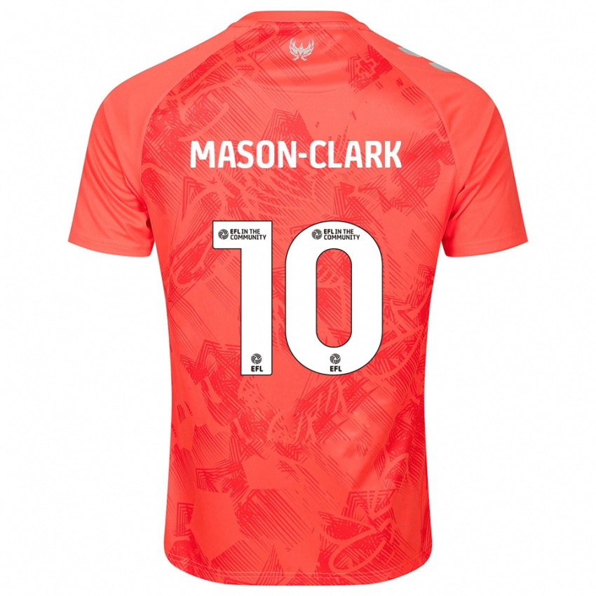 גברים אפרון מייסון-קלארק #10 כתום לבן הרחק ג'רזי 2025/26 חולצה קצרה