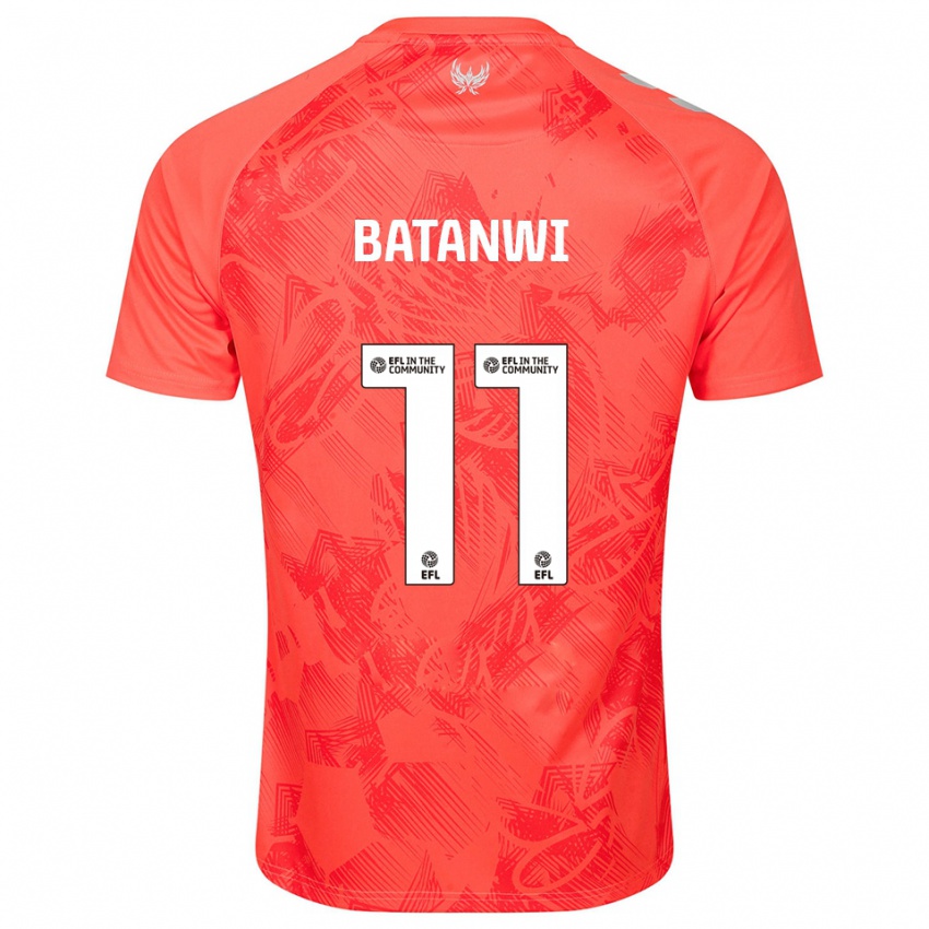 גברים טריסטן בטנווי #11 כתום לבן הרחק ג'רזי 2025/26 חולצה קצרה