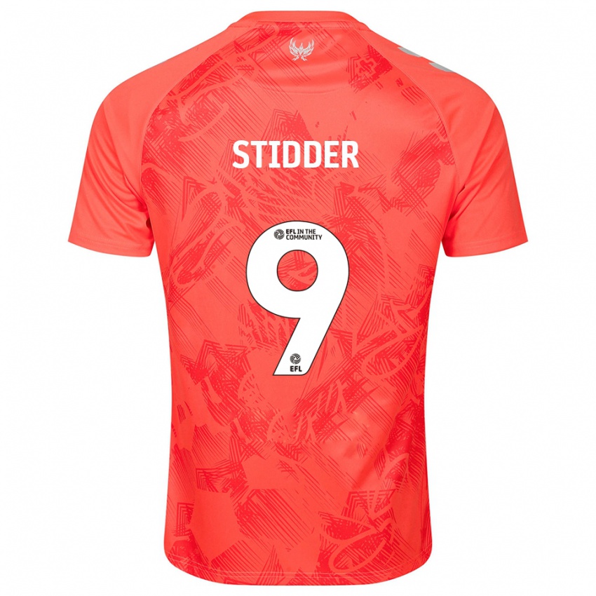 גברים Joshua Stidder #9 כתום לבן הרחק ג'רזי 2025/26 חולצה קצרה