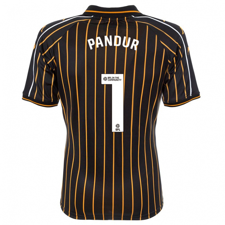 גברים איבור פאנדור #1 לבן שחור הרחק ג'רזי 2025/26 חולצה קצרה