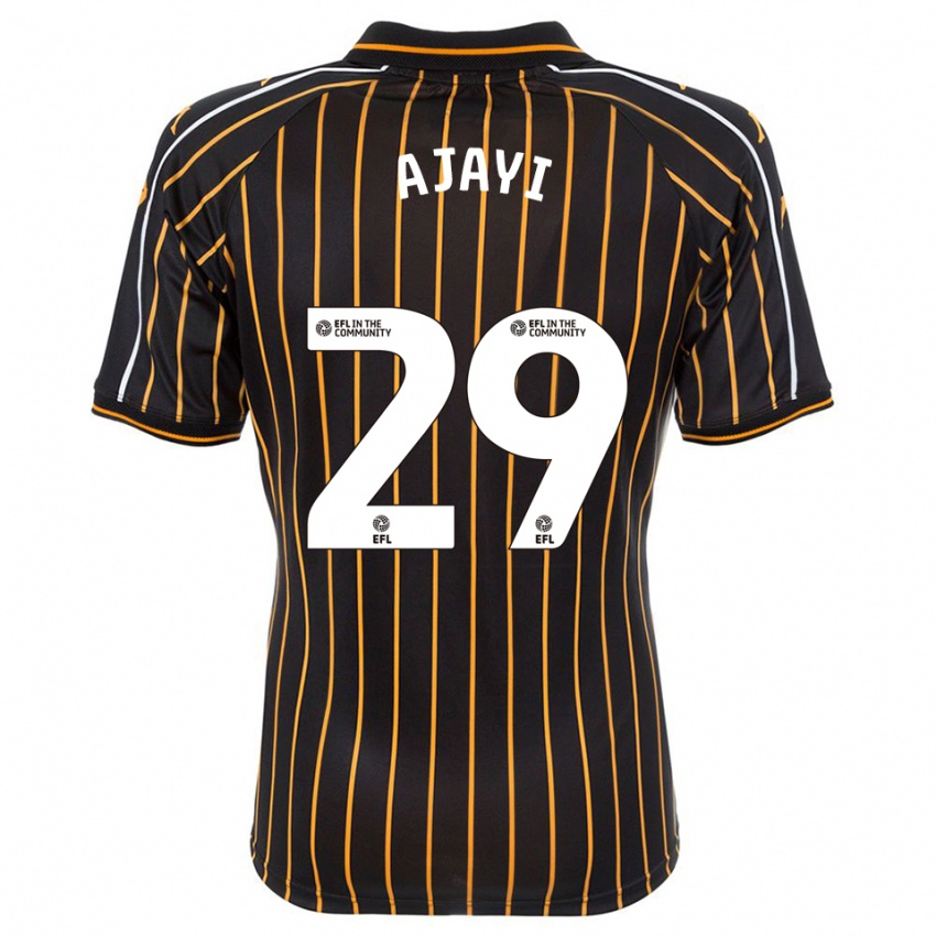 גברים סמי אג'אי #29 לבן שחור הרחק ג'רזי 2025/26 חולצה קצרה