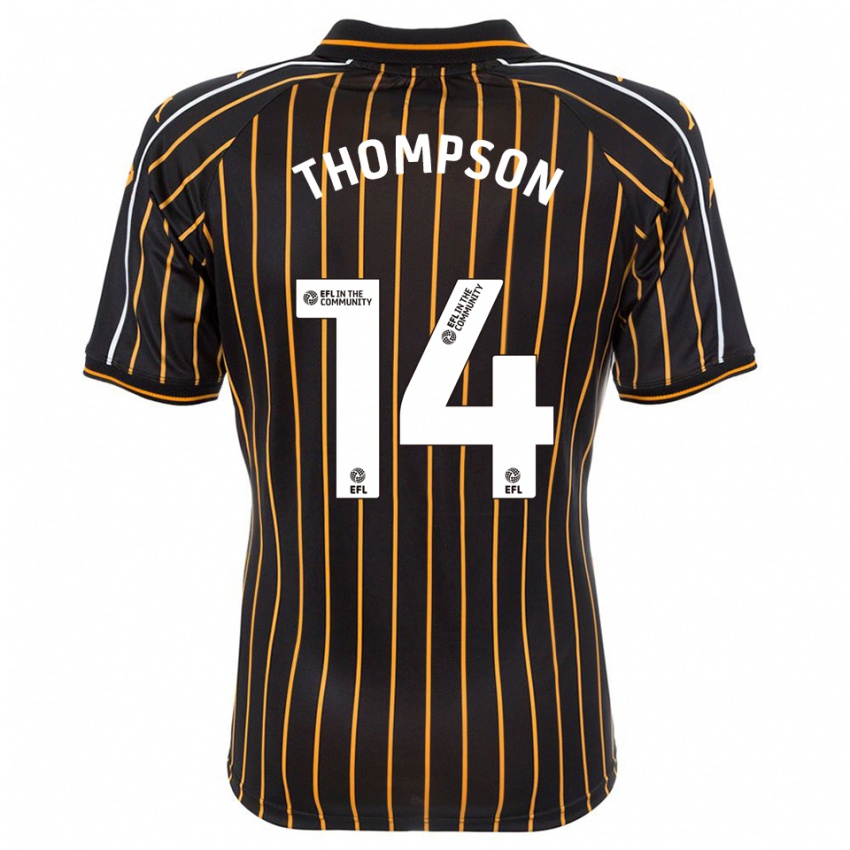 גברים Katie Thompson #14 לבן שחור הרחק ג'רזי 2025/26 חולצה קצרה