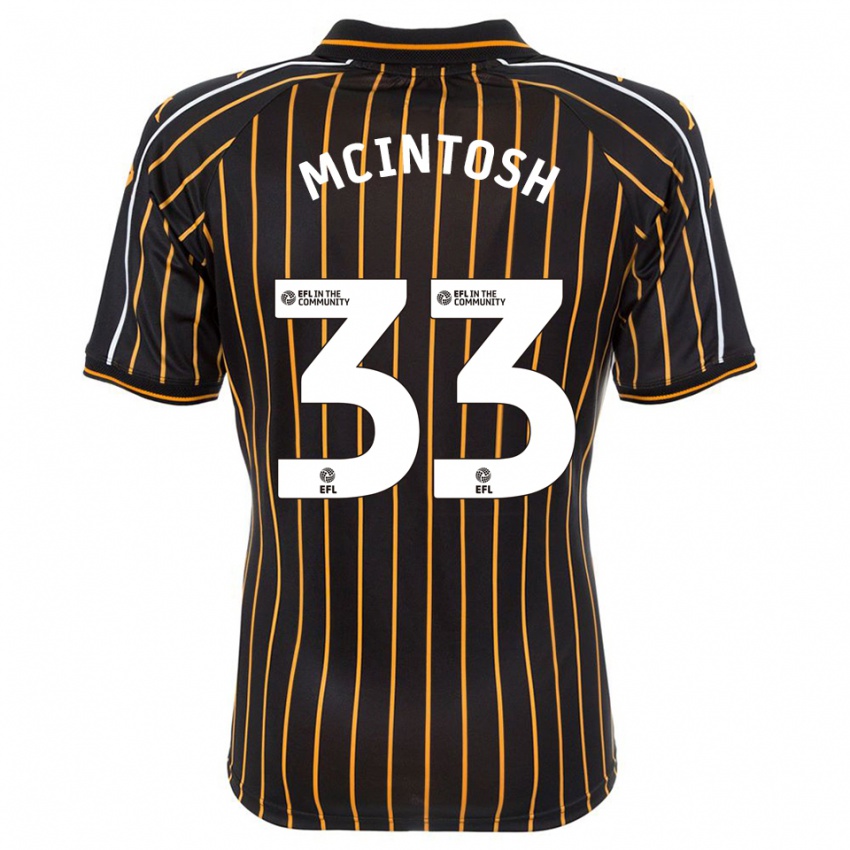 גברים Lucy Mcintosh #33 לבן שחור הרחק ג'רזי 2025/26 חולצה קצרה