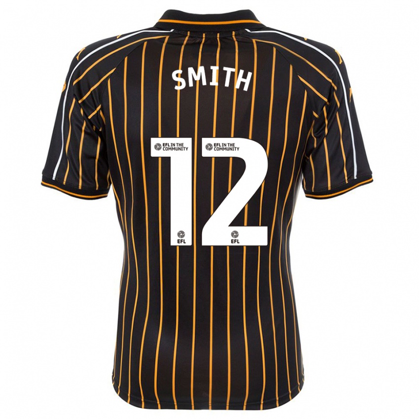 גברים Emily Smith #12 לבן שחור הרחק ג'רזי 2025/26 חולצה קצרה