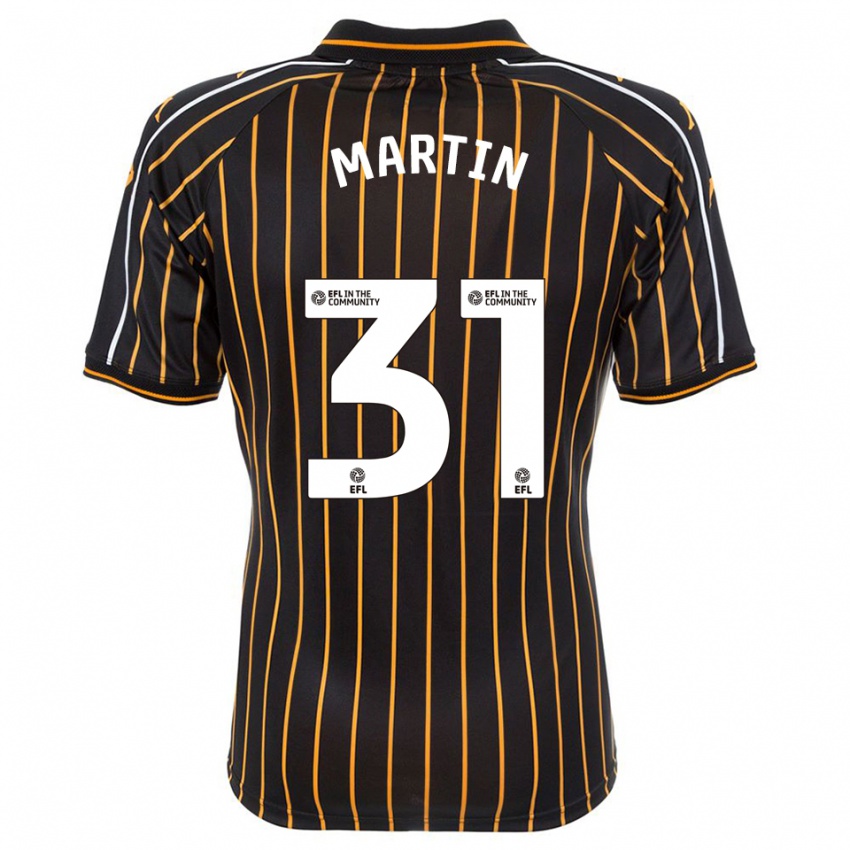 גברים Faith Martin #31 לבן שחור הרחק ג'רזי 2025/26 חולצה קצרה