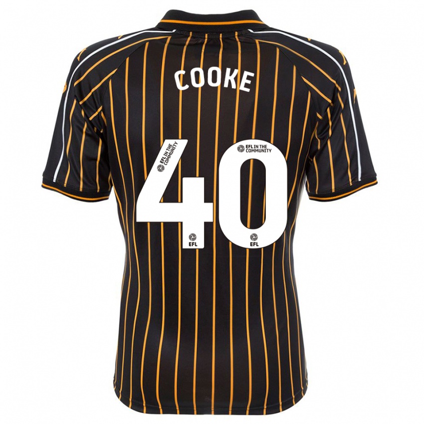 גברים Megan Cooke #40 לבן שחור הרחק ג'רזי 2025/26 חולצה קצרה