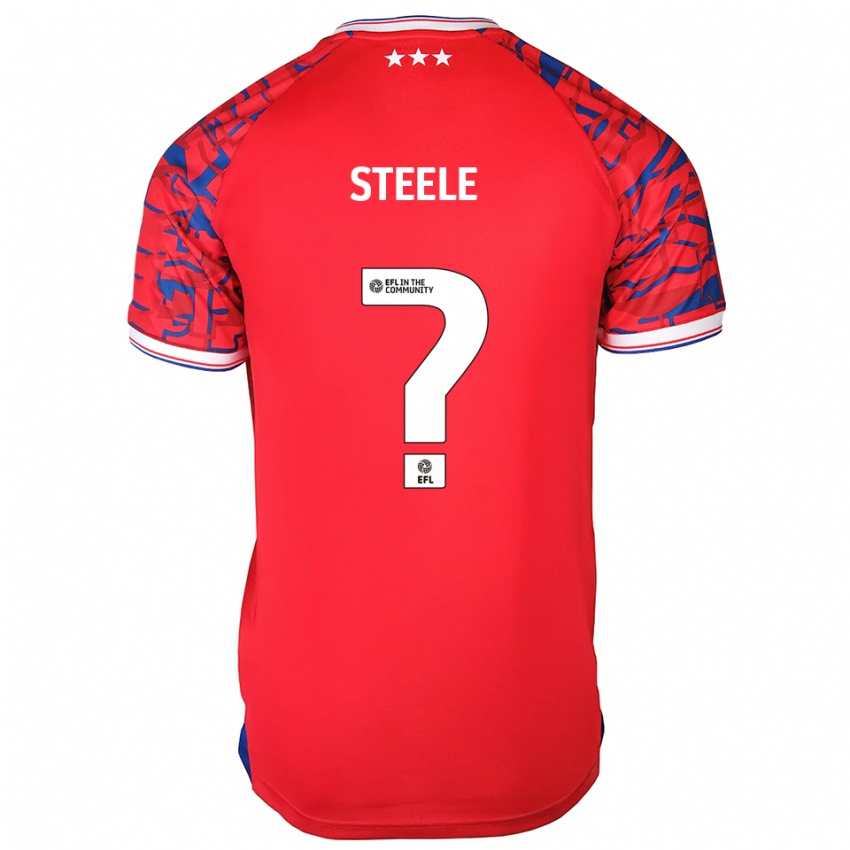 גברים מצא את סטיל #0 אדום כחול הרחק ג'רזי 2025/26 חולצה קצרה