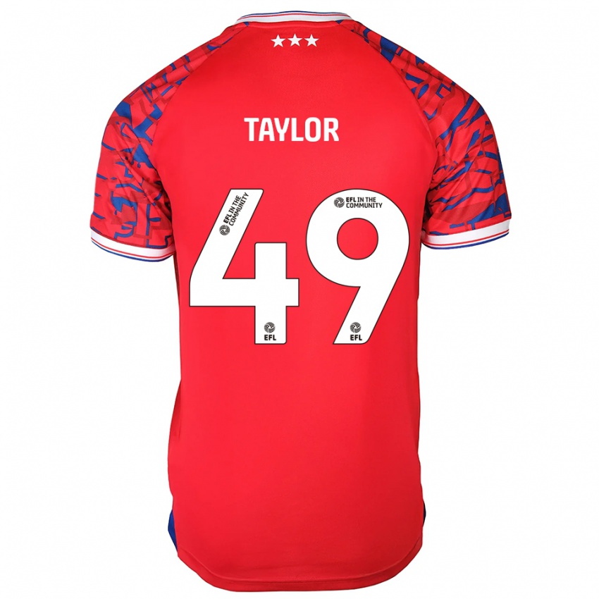 גברים טום טיילור #49 אדום כחול הרחק ג'רזי 2025/26 חולצה קצרה