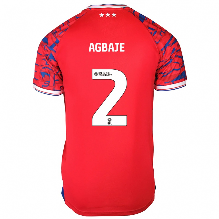 גברים אדווין אגבאג׳ה #2 אדום כחול הרחק ג'רזי 2025/26 חולצה קצרה