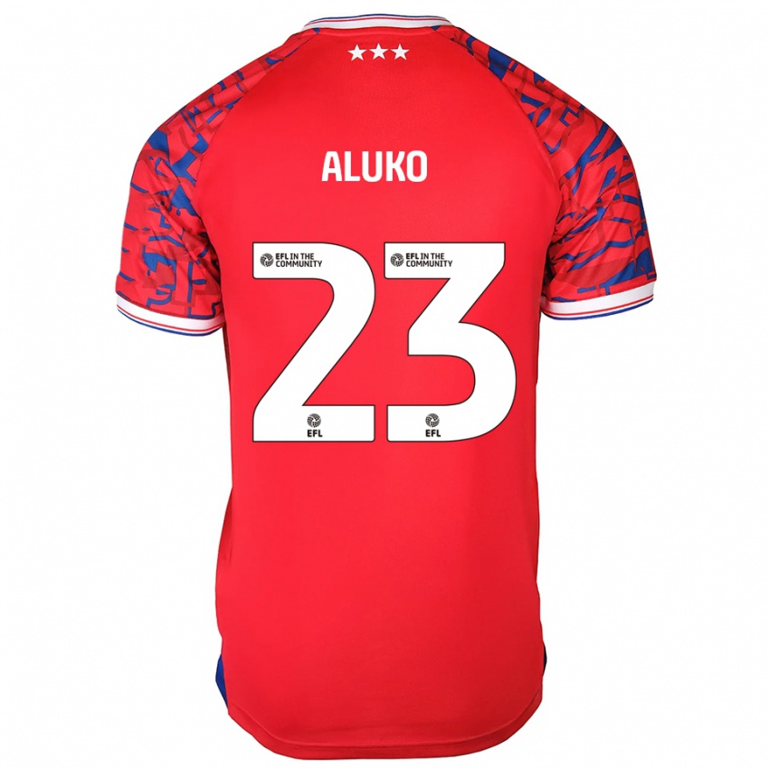 גברים סונה אלוקו #23 אדום כחול הרחק ג'רזי 2025/26 חולצה קצרה