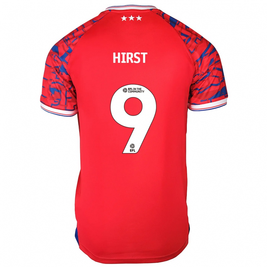 גברים ג'ורג' הירסט #9 אדום כחול הרחק ג'רזי 2025/26 חולצה קצרה