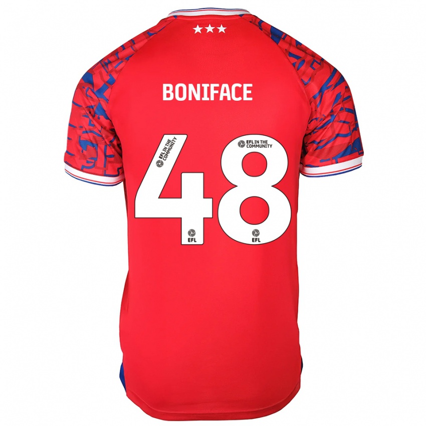 גברים סוטו בוניפאס #48 אדום כחול הרחק ג'רזי 2025/26 חולצה קצרה