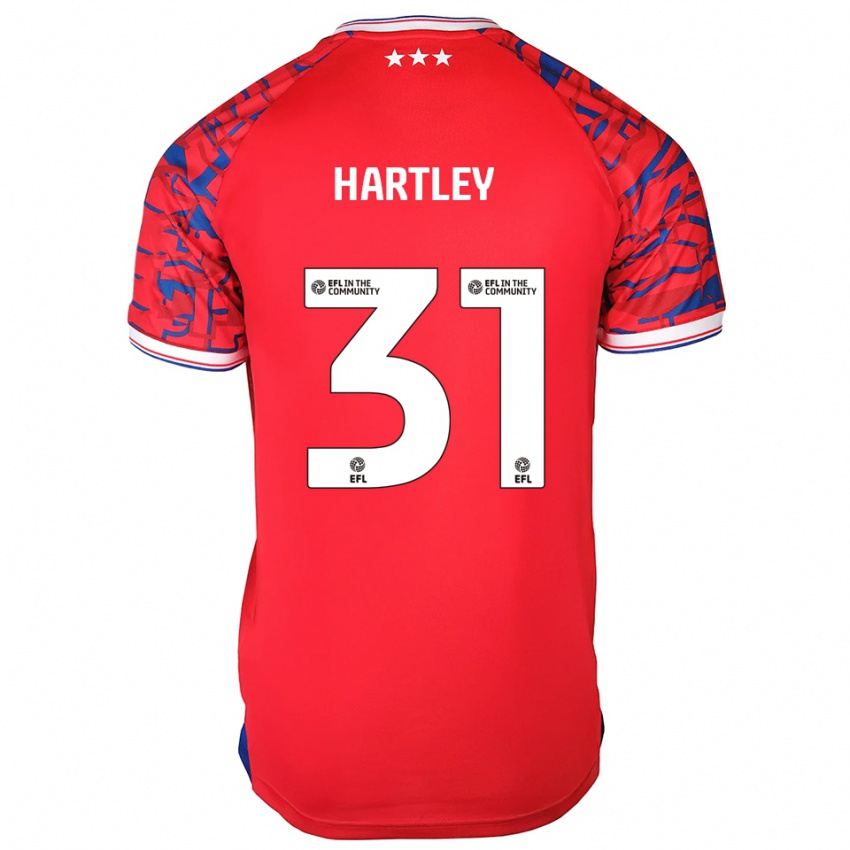 גברים Laura Hartley #31 אדום כחול הרחק ג'רזי 2025/26 חולצה קצרה