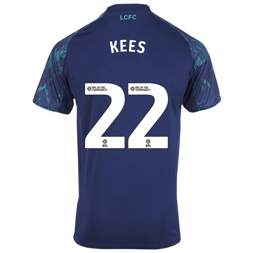 גברים סארי קיס #22 כחול נייבי ירוק לבן הרחק ג'רזי 2025/26 חולצה קצרה