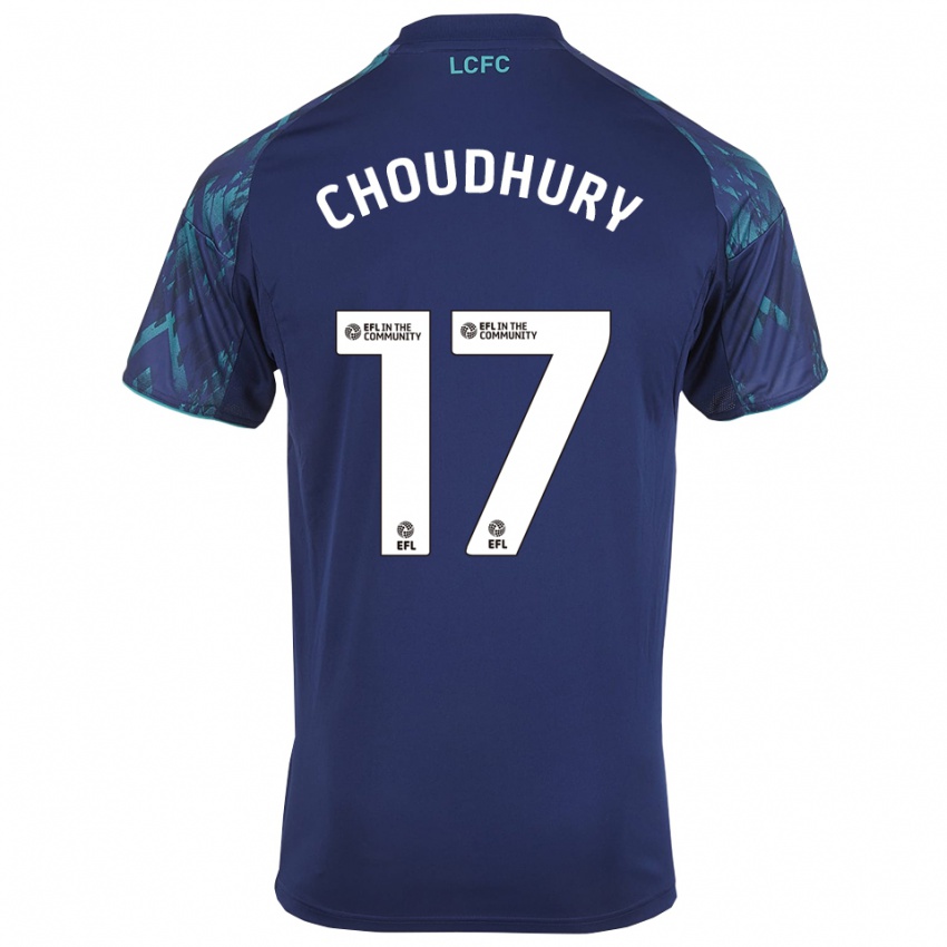 גברים חאמזה צ׳ודהורי #17 כחול נייבי ירוק לבן הרחק ג'רזי 2025/26 חולצה קצרה