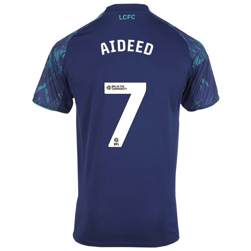 גברים לוקמן עאידיד #7 כחול נייבי ירוק לבן הרחק ג'רזי 2025/26 חולצה קצרה