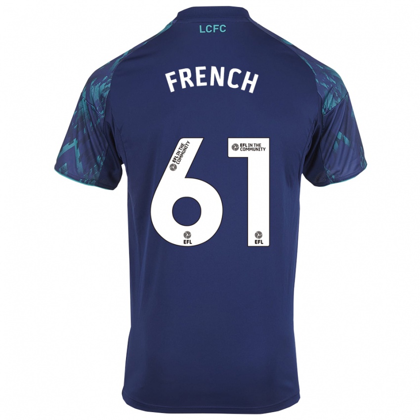 גברים Harry French #61 כחול נייבי ירוק לבן הרחק ג'רזי 2025/26 חולצה קצרה