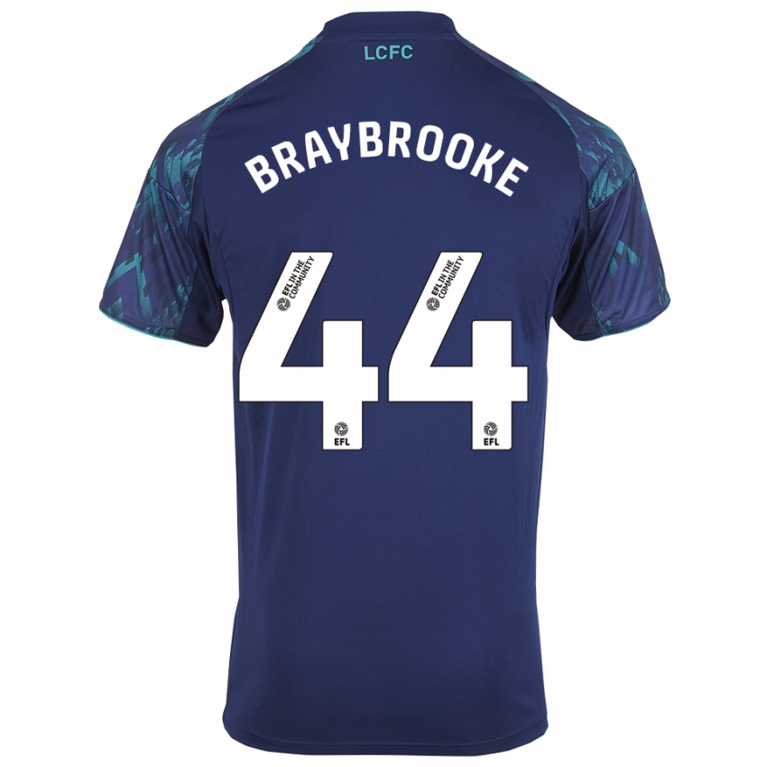 גברים Sammy Braybrooke #44 כחול נייבי ירוק לבן הרחק ג'רזי 2025/26 חולצה קצרה