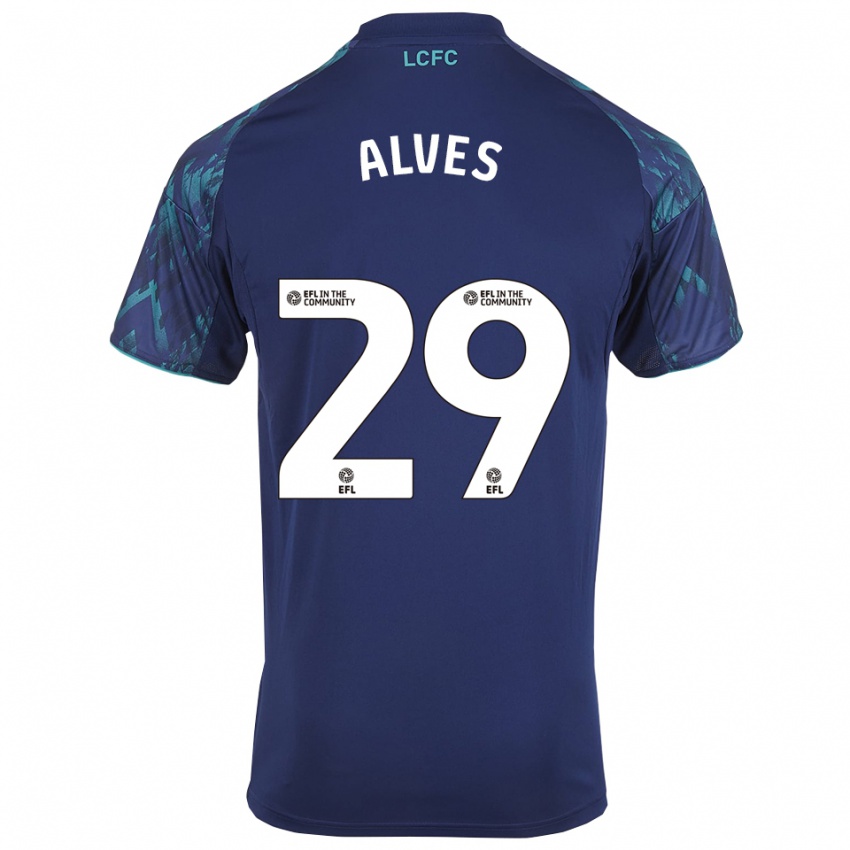 גברים ויל אלבס #29 כחול נייבי ירוק לבן הרחק ג'רזי 2025/26 חולצה קצרה