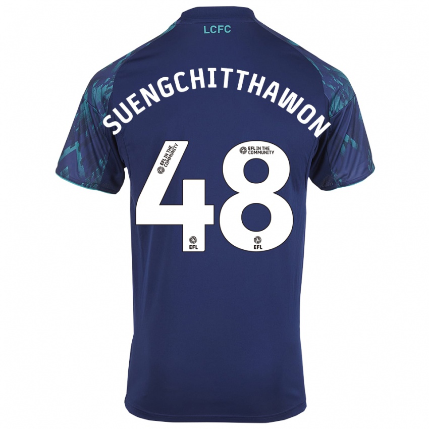 גברים תאנאוואט סואנגצ'יטאוון #48 כחול נייבי ירוק לבן הרחק ג'רזי 2025/26 חולצה קצרה