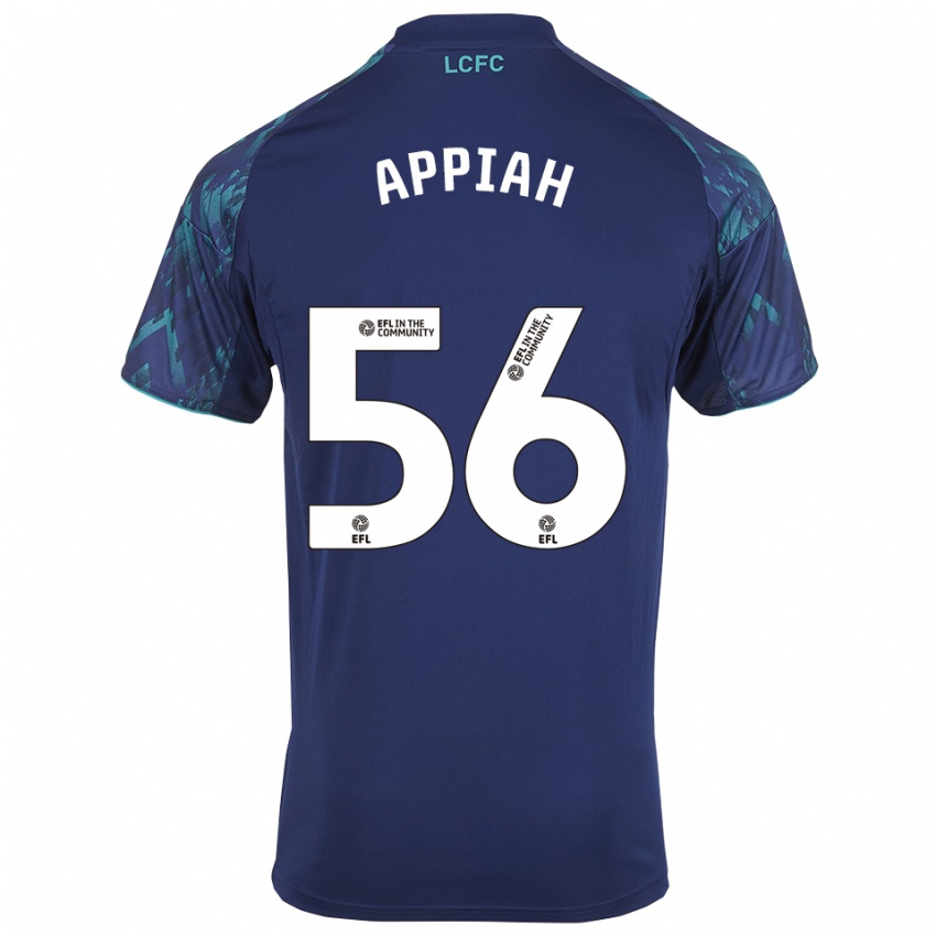 גברים Paul Appiah #56 כחול נייבי ירוק לבן הרחק ג'רזי 2025/26 חולצה קצרה