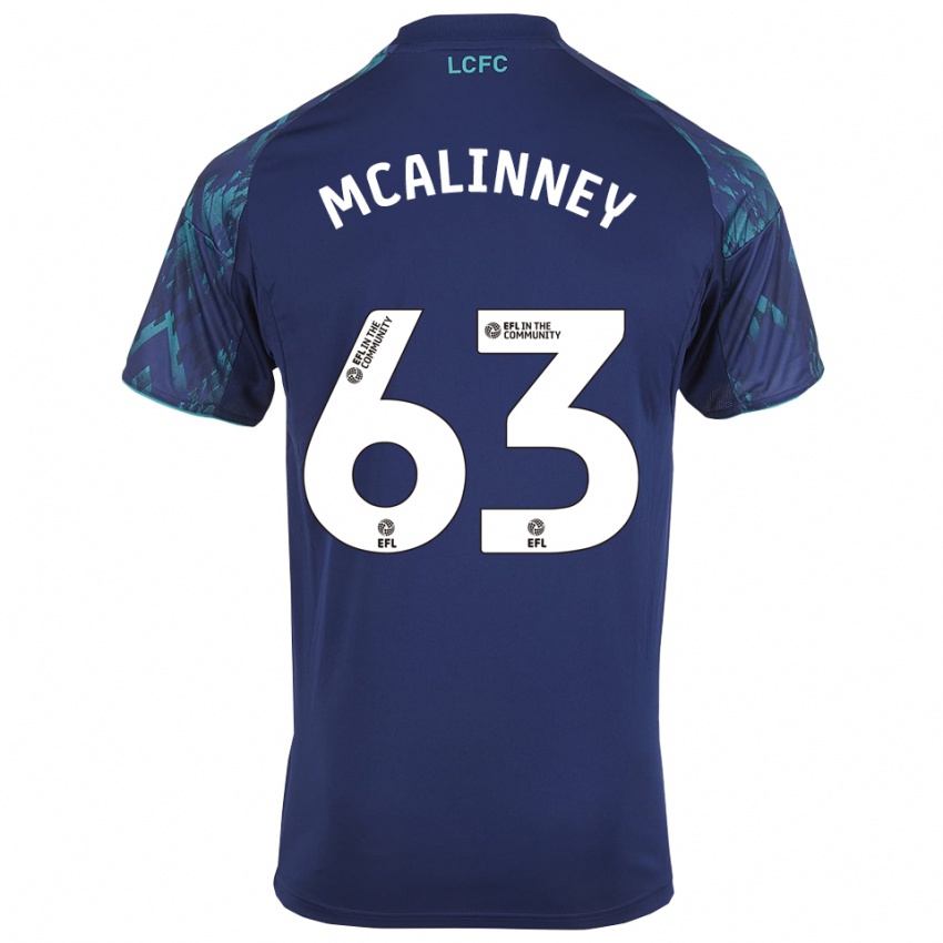 גברים ליאם מקאליני #63 כחול נייבי ירוק לבן הרחק ג'רזי 2025/26 חולצה קצרה