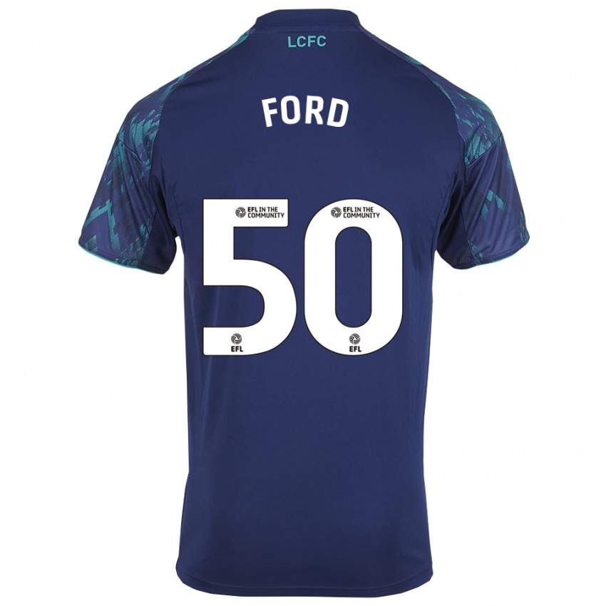 גברים הארווי גודסמרק-פורד #50 כחול נייבי ירוק לבן הרחק ג'רזי 2025/26 חולצה קצרה