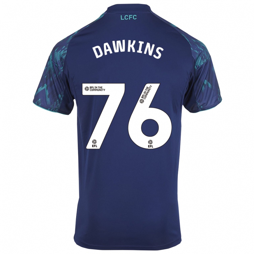גברים Kartell Dawkins #76 כחול נייבי ירוק לבן הרחק ג'רזי 2025/26 חולצה קצרה
