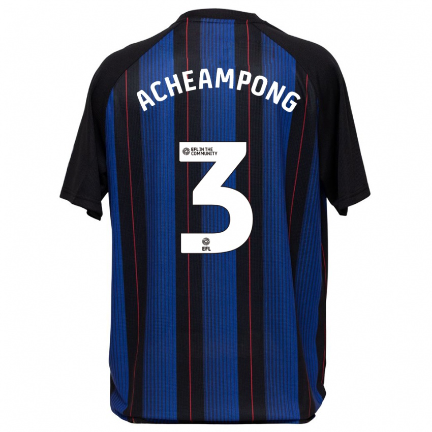 גברים הנסיך אצ'אמפונג #3 כחול שחור הרחק ג'רזי 2025/26 חולצה קצרה