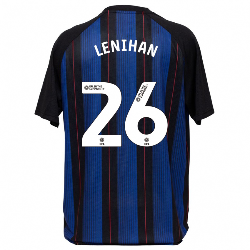 גברים דארה לניהאן #26 כחול שחור הרחק ג'רזי 2025/26 חולצה קצרה