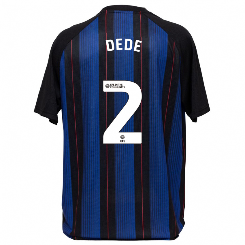 גברים ג׳וש דדה #2 כחול שחור הרחק ג'רזי 2025/26 חולצה קצרה