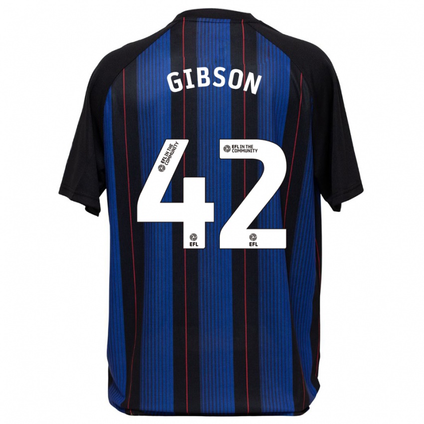 גברים ג'וזף גיבסון #42 כחול שחור הרחק ג'רזי 2025/26 חולצה קצרה