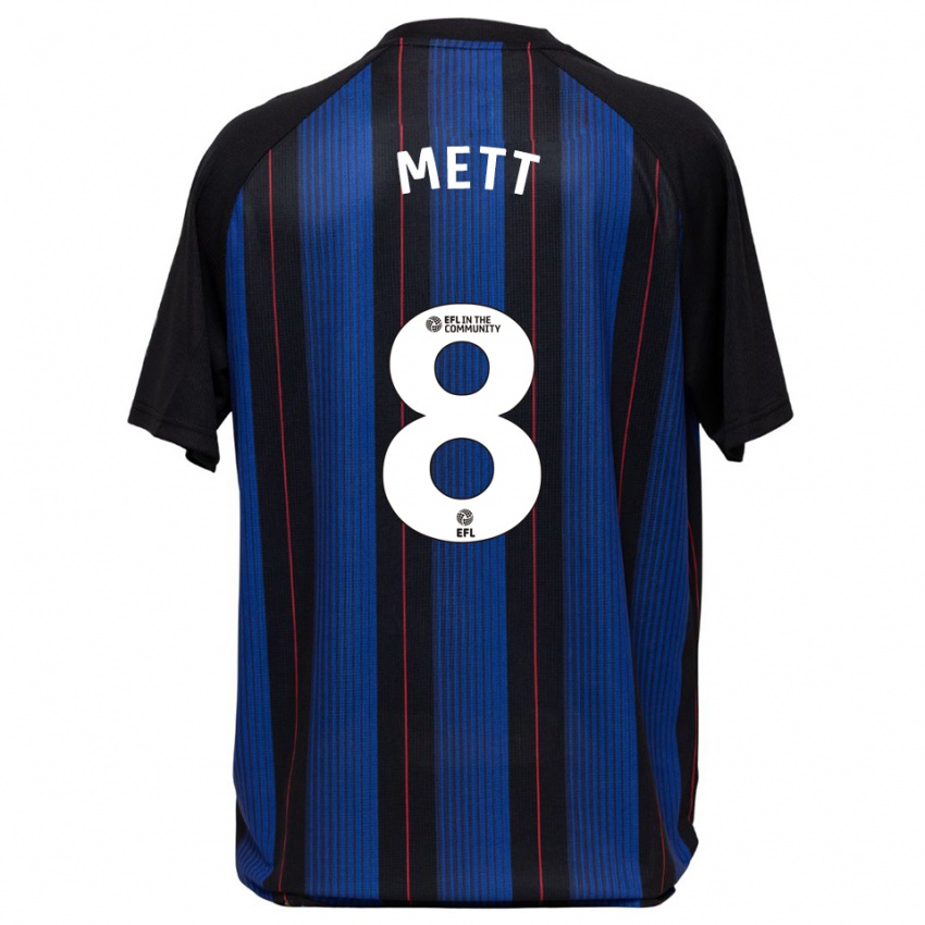 גברים ג'סיקה מט #8 כחול שחור הרחק ג'רזי 2025/26 חולצה קצרה