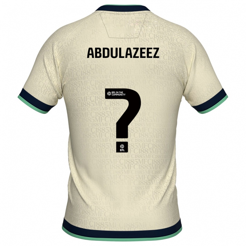 גברים Abdulahi Abdulazeez #0 שמפניה כחול נייבי הרחק ג'רזי 2025/26 חולצה קצרה