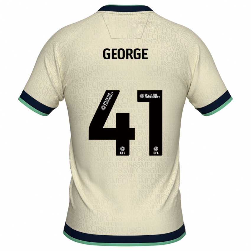 גברים ג'ורג' אוואנס #41 שמפניה כחול נייבי הרחק ג'רזי 2025/26 חולצה קצרה