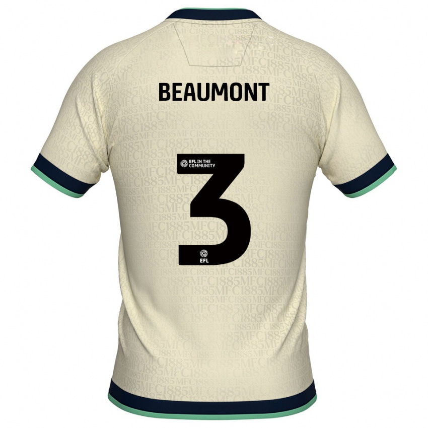 גברים George Beaumont #3 שמפניה כחול נייבי הרחק ג'רזי 2025/26 חולצה קצרה