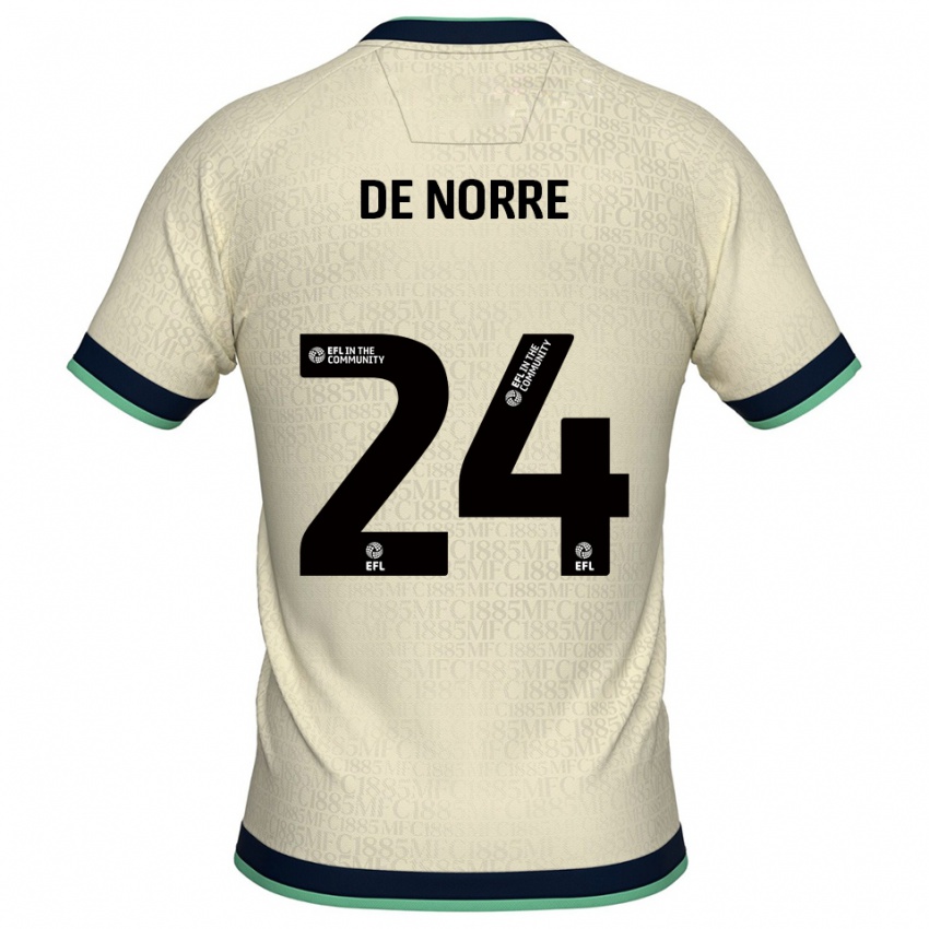 גברים קספר דה נורה #24 שמפניה כחול נייבי הרחק ג'רזי 2025/26 חולצה קצרה