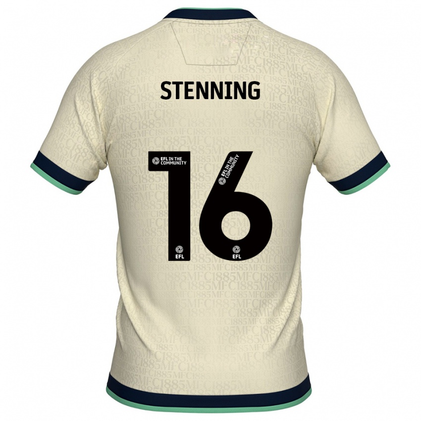 גברים Ellie Stenning #16 שמפניה כחול נייבי הרחק ג'רזי 2025/26 חולצה קצרה