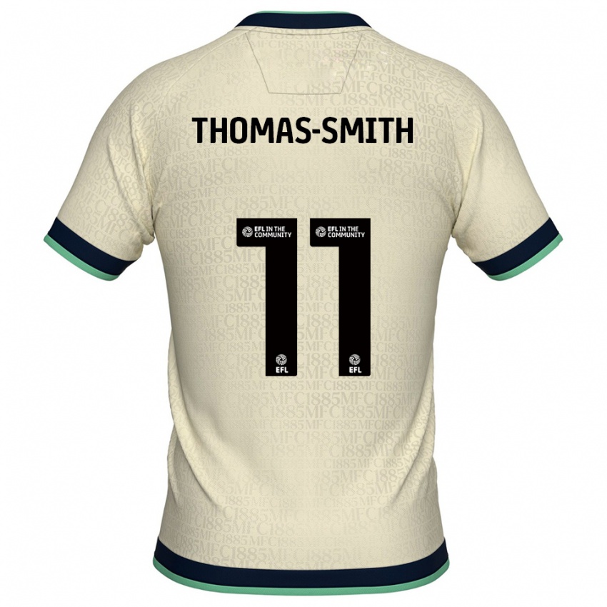 גברים Jaydon Thomas-Smith #11 שמפניה כחול נייבי הרחק ג'רזי 2025/26 חולצה קצרה