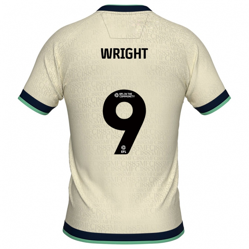 גברים William Wright #9 שמפניה כחול נייבי הרחק ג'רזי 2025/26 חולצה קצרה